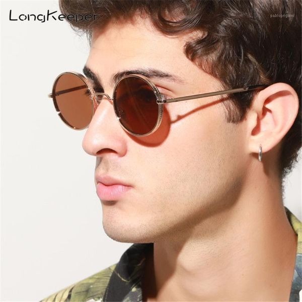 

sunglasses 2021 classic small frame round women men retro eyewear brand designer metal sun glasses uv400 vintage oculos1, White;black