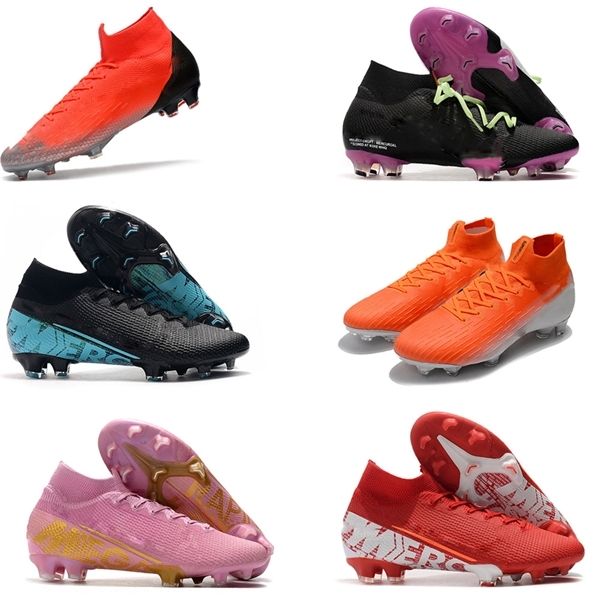 

mercurial superfly 7 elite ag botas de fútbol mens ronaldo men cleats boots superfly 7 cr7 size39-45