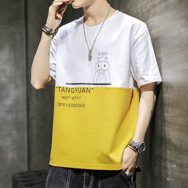 

lbvrb летние мужские хлопковые одежды twear weart футболку случайный wearins новый базовый рубашку корейский пригонки вскользь j68uj студент, Blue