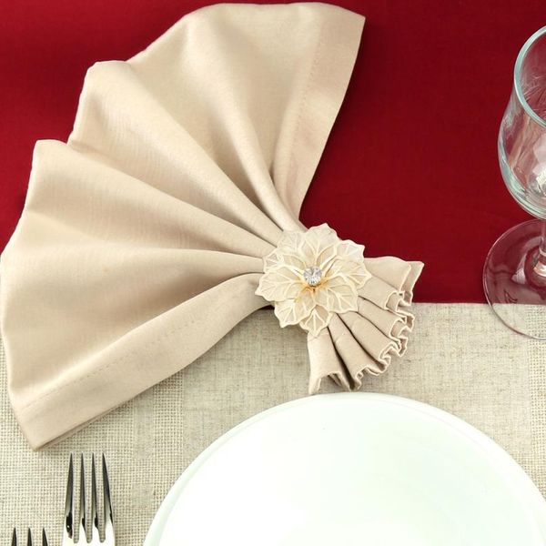 

15pcs exquisite napkin rings l flower design napkin holders restaurant dedicated serviette buckles for wedding banqu jlljto