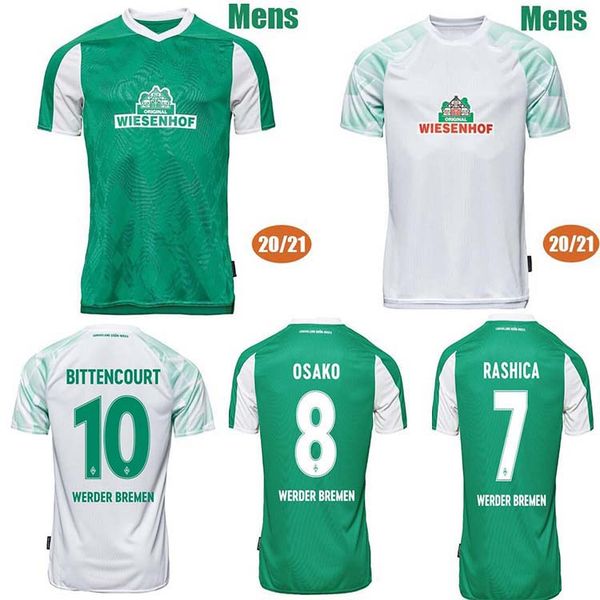 

new style20 21 werder bremen soccer jerseys fullkrug eggestein 2020 2021 werder bremen osako menfootball jersey, Black;yellow