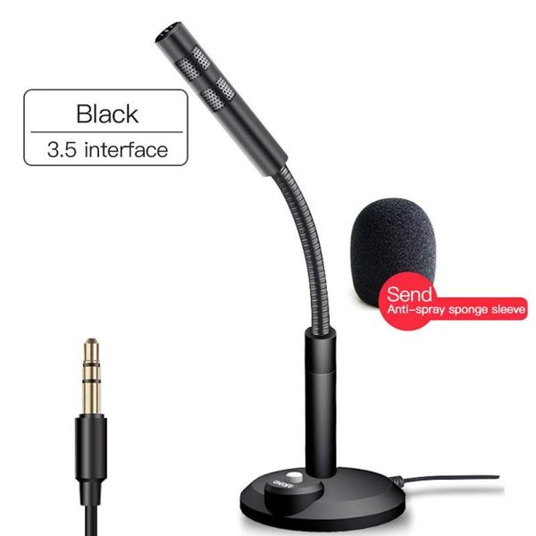 

deskmini usb microphone omni-directional condenser microfone for network chat video conference playing game stand mic