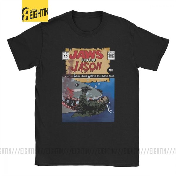 

jaws vs jason comic cover jaws versus scary friday the 13th voorhees tee short sleeve printed hooded sweatshirt hoodie men t shirt