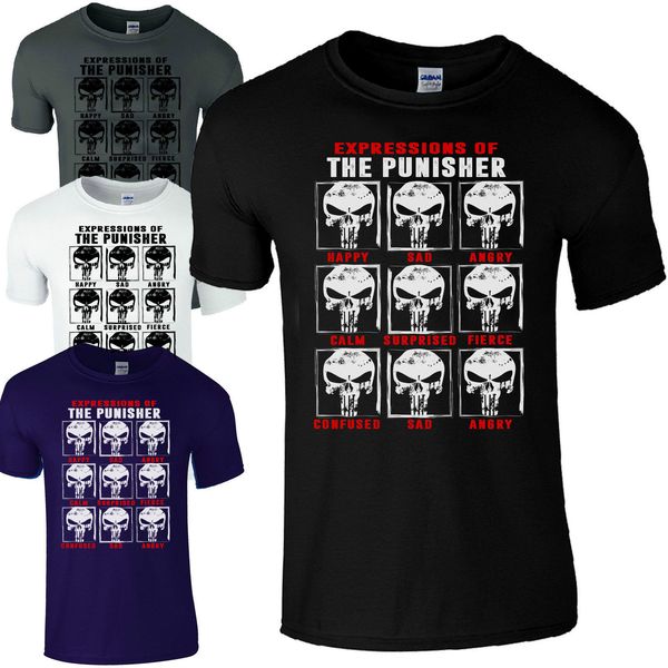 

sport new tee shirt expressions of the punisher t-shirt men's black t-shirt summer t-shirt