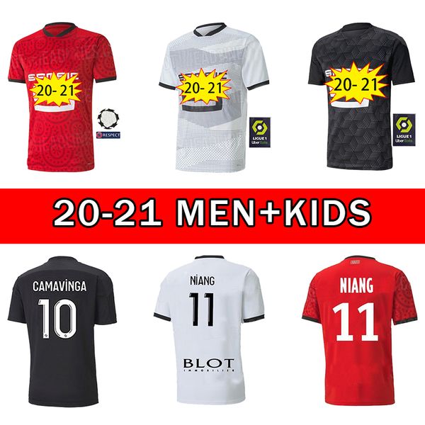 

new 20 21 rennes soccer jersey 2020 2021 raphinha niang terrier stade rennais fc, Black;yellow