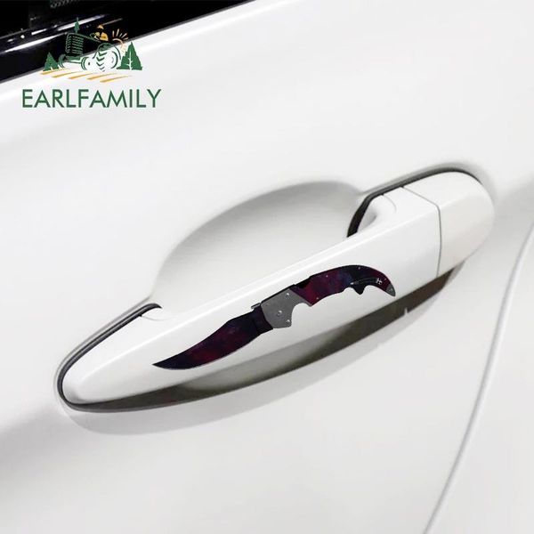 

earlfamily 13см x 10.6cm для csgo кожи falchion нож доплера наклейки водонепроницаемый автомобилей царапинам пользовательские печати окно на