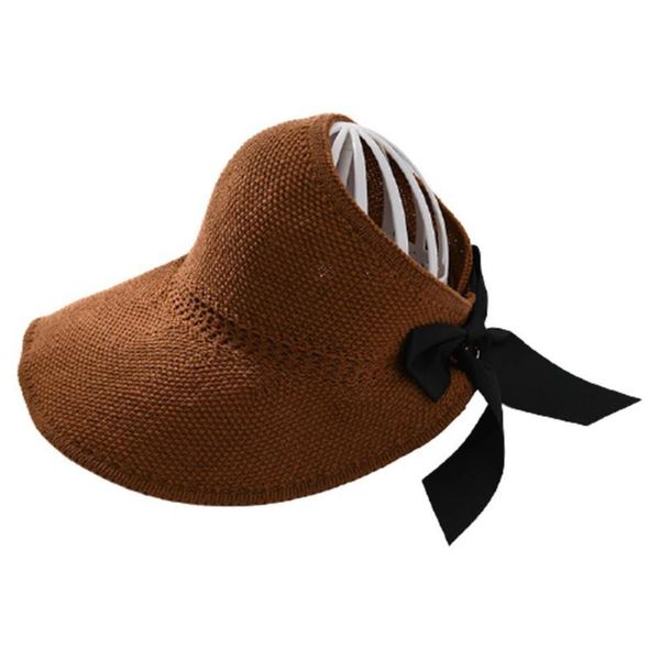 

bow sun hats beach hat empty cap ribbon knit straw fashion outdoor hat caps bow sun uv for women hats protction raffia u3p3, Blue;gray