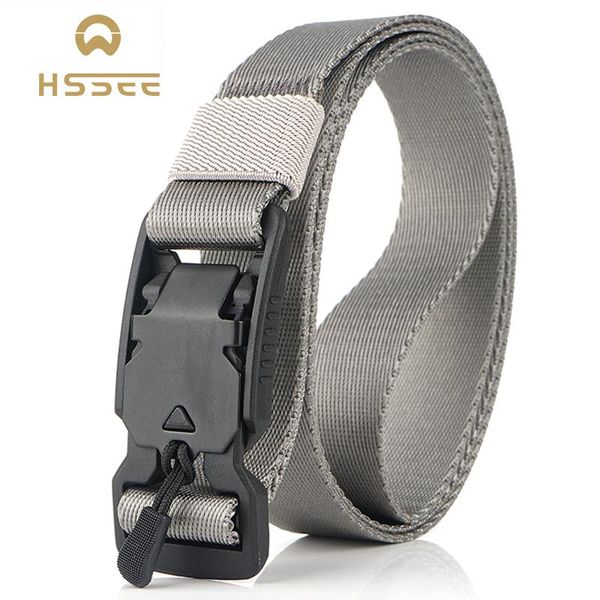 

2.5cm tactical belt hard abs magnetic buckle soft real nylon small 125cm adjustable straps kg-1097, Black;gray