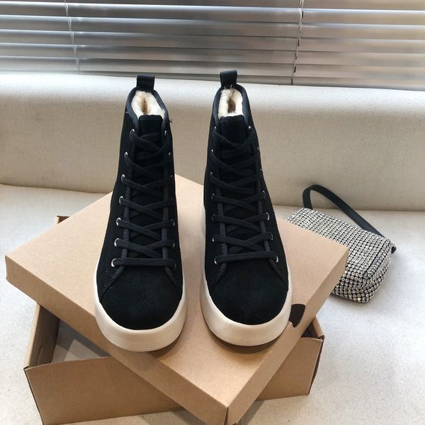 

2020 new high-casual shoes, comfortable fleece lining, sole thickness plus inner increase by 6cm, let you grow long legs in, Black