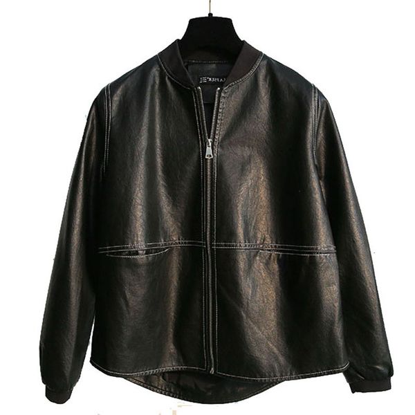 

women's pu wallet, soft man-made pants, basic coat with zipper, autumn