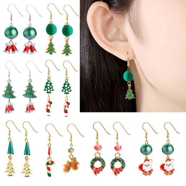 

santa ear jewelry piercing drop earring women merry christmas decor girl friend xmas gift