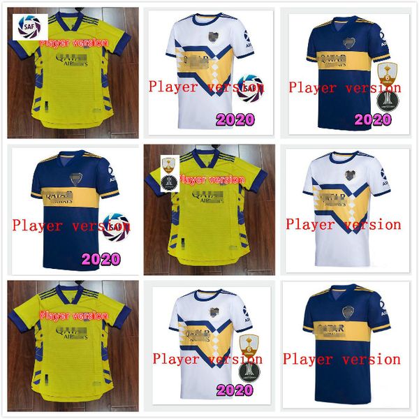 

2020 2021 10# tevez player version soccer jerseys maradona carlitos de rossi tevez salvio home away 3rd football tight shirt, Black;yellow