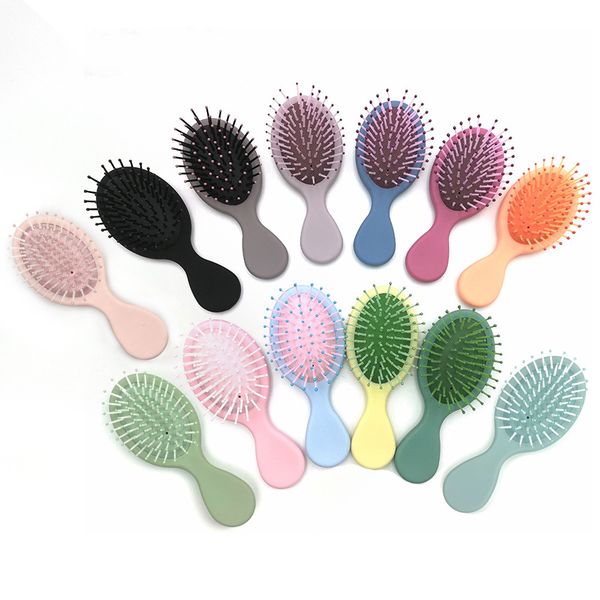 

portable cute mini air cushion massage comb wet and dry travel hair brush, Silver
