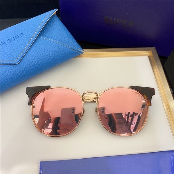 

908 fashion sunglasses with uv protection for men and women vintage oval frameless popular come with case classic sunglasses, White;black