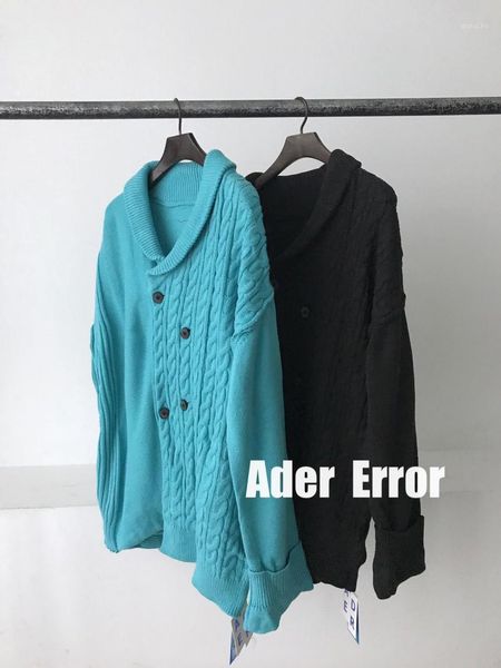 

2021 ader button sweater cardigan men women couple 100% cotton sweater oversized casual adererror woolen1, White;black