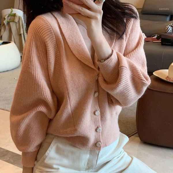 

autumn winter female casual cardigan women button up knitted cardigan loose casaco feminino inverno loose sweater coat1, White