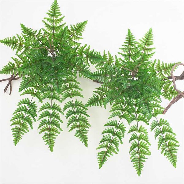 

fork plastic artificial tree fern persian grass green simulation plant home wall wedding decoration table decors1