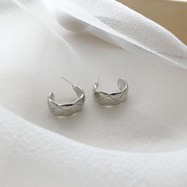 

vintage rhombus cross stud earring round circle geometric ear jewelry for women summer gift wholesale, Golden;silver