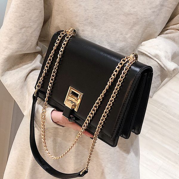 

fashion chains women crossbody bags designer shoulder bag luxury pu leather messenger bag female flap small square purses 2020 c1016