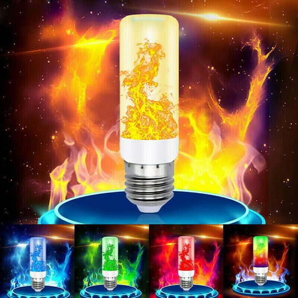 

stylish beautiful led flicker flame light bulb simulated burning fire effect xmas party e27 lamp delicate and festive