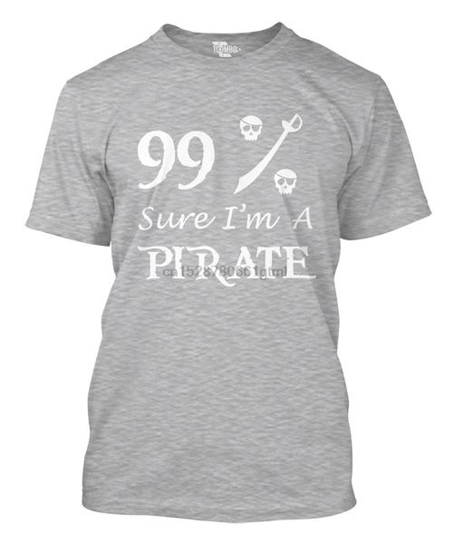 

99 % sure im a pirate - ship sea thief sword skull matey argh mens t-shirt sport hooded sweatshirt hoodie