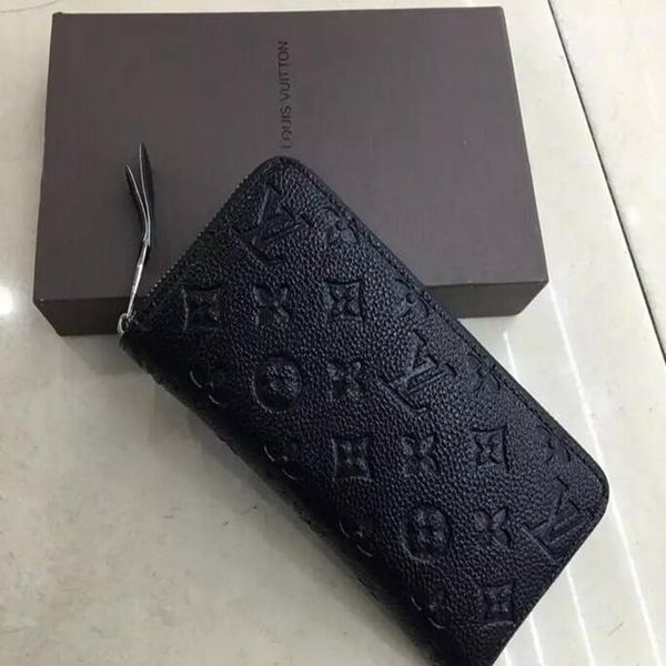 

2020 pink red black embossed lady long wallet multicolor designer coin purse card holder lv louis vuitton women classic