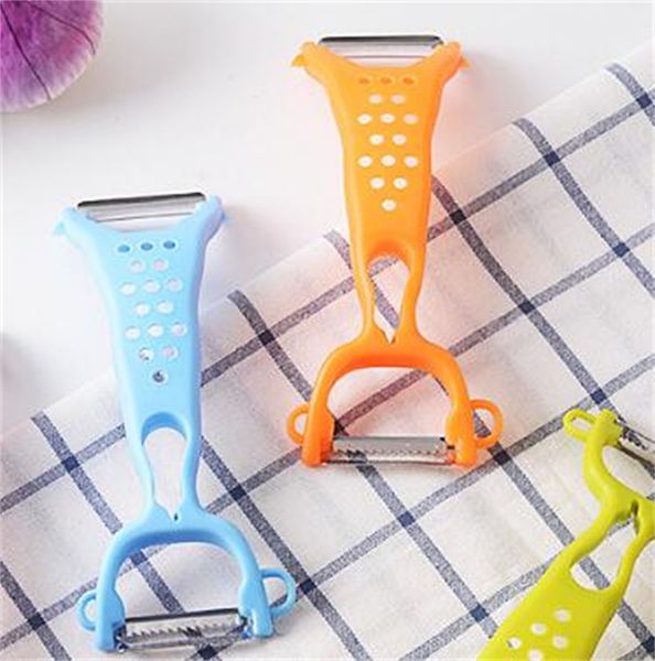 

thickening double head paring knife plastic peeler household kitchen fruits potato multi function grater sell well 1 68bt j1