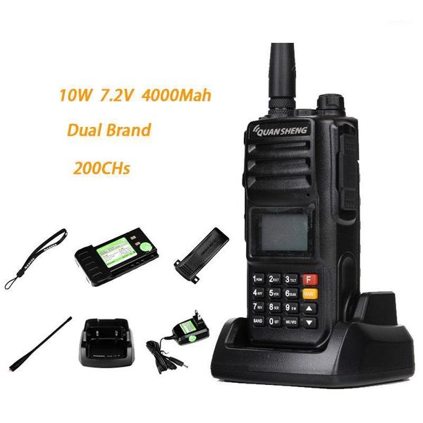 

dual brand uhf/vhf portable fm radio quansheng tg-uv2 plus 10km walkie talkier1