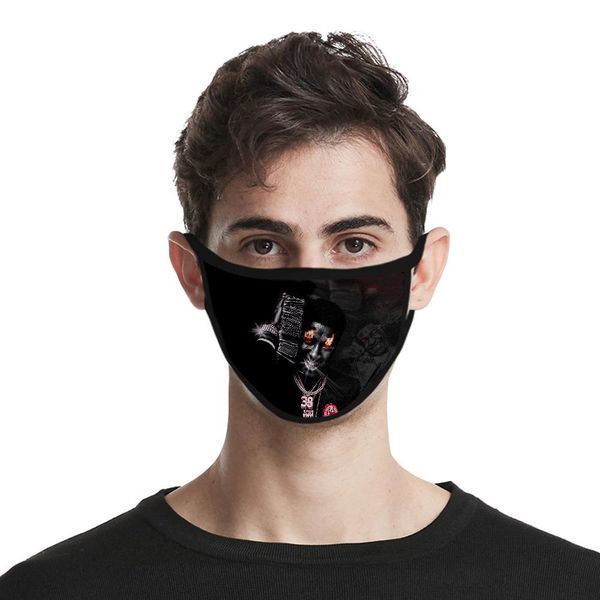 

youngboy never broke again 3dmask dustproof fashion print ice silk cloth custom youngboy never bbyaxu alice_bag, Black