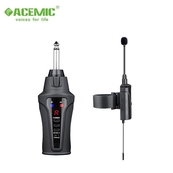 

acemic dt-5 wireless flute microphone signal stable sound quality good long reception distance musical instrument microphone