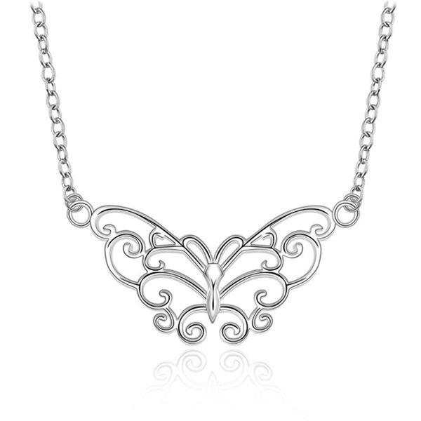 

retro charm butterfly pendant silver color necklace factory direct fashion jewelry h bbyfjx