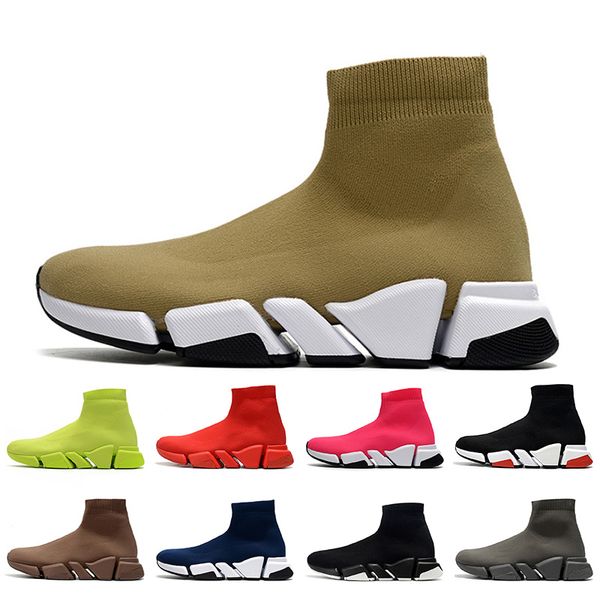 

2021 women men hollow bottoms sock shoes sock trainers luxurys designers shoes tripler vintage loafers womens boots mens sports sneakers, White;red