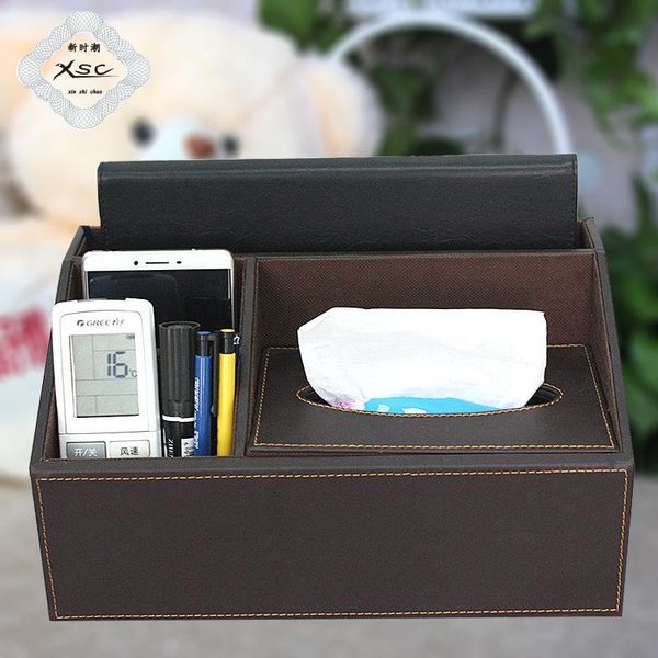 

multifunction tissue box european creative tissue boxes leather living room office deskstorage box