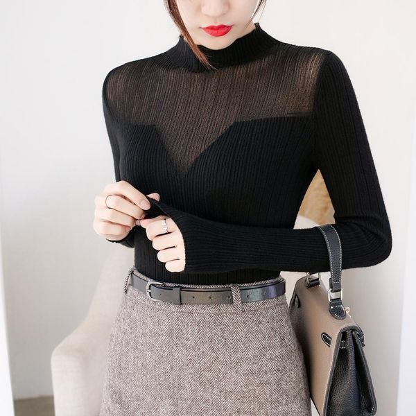 

pullover knit sweater women 2019 winter clothes women jumper turtleneck soft knitted winter knitwear pull femme sweaters, White;black