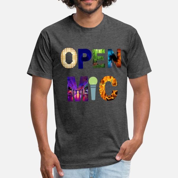 

open mic t shirt customized print vintage tracksuit hoodie sweatshirt