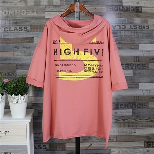 

women spring summer 5xl oversize womens clothing relaxed short sleeve girl loose long cap long batwing shirts coat 201207, Black
