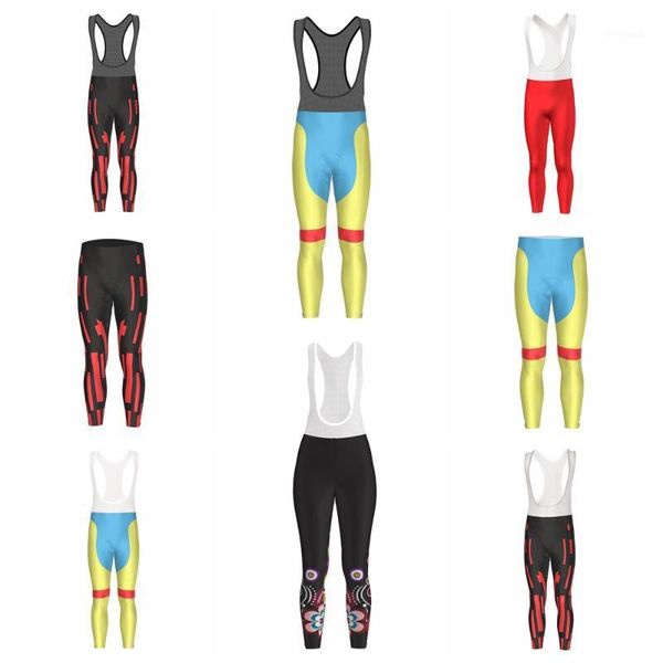 

hirbgod 2020 new men and women team gore bicycle pants cycling long bib pants team riding bike gel pad ciclismo hombre,tyz084-161, Black;blue