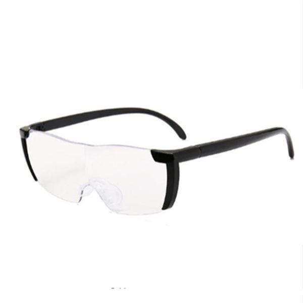 

sunglasses glasses magnifier 1.6 times magnifying glass reading big vision 250% magnification presbyopic eyewear, White;black