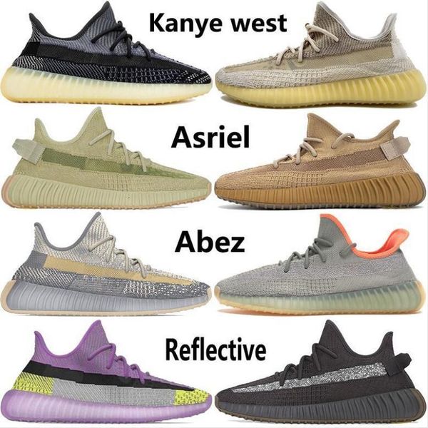 

2020 new kanye west cinder tail light earth running shoes desert sage marsh linen flax sulfur yeshaya black men women sneakers
