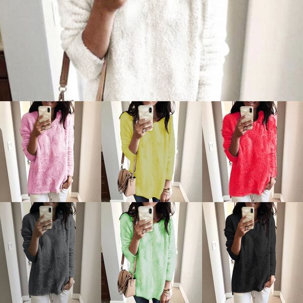 

2020 женщин способа свитер зима новый раунд шеи 2020 женщин способа top свитер зима новый раунд шеи верхней qekmc, White;black