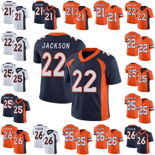 

men #21 su'a cravens 22 kareem jackson 25 chris harris jr 26 isaac yiadom women youth jersey, Black;red