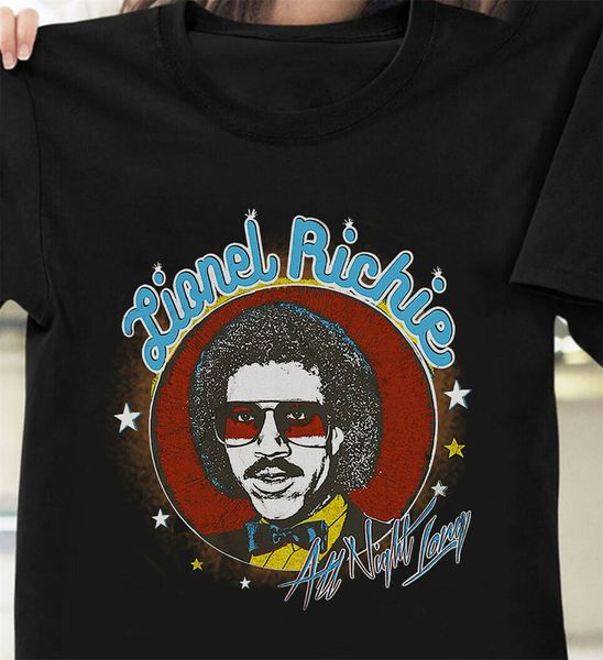

lionel richie all night long t shirt black size s-3xl tee shirt sport hooded sweatshirt hoodie