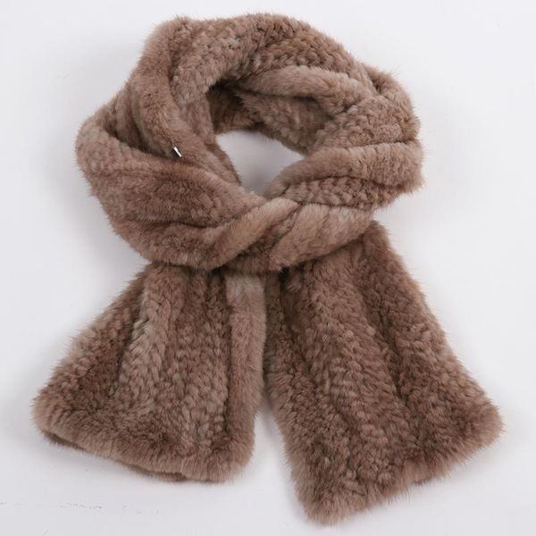 

scarves winter women real scarf ladies warm soft knitted fur shawl, Blue;gray