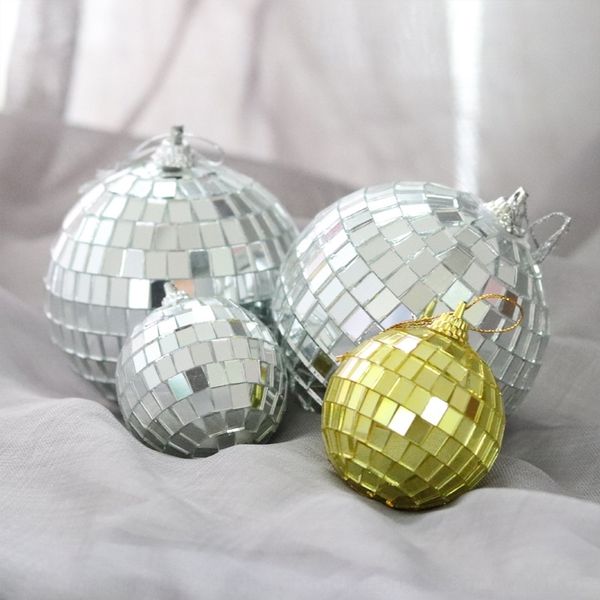 

doigr mirror decoration ball beautiful internet celebrity disco baked ball cake decoration men's baking plug-in card cake 1xiof