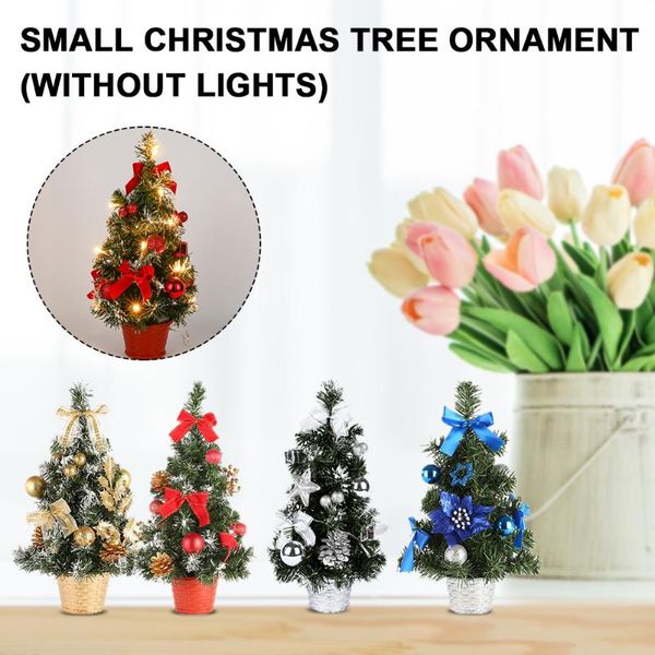 

40cm home decor art craft festival party deskornaments p prop pvc mini christmas tree gift holiday l office