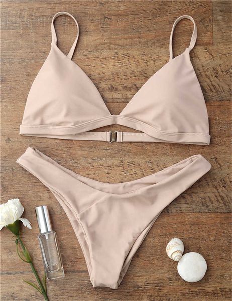 

new 2019 women swimwear brazilian push up swimsuit solid beachwear bathing suit thong biquini bikini set, Black;white