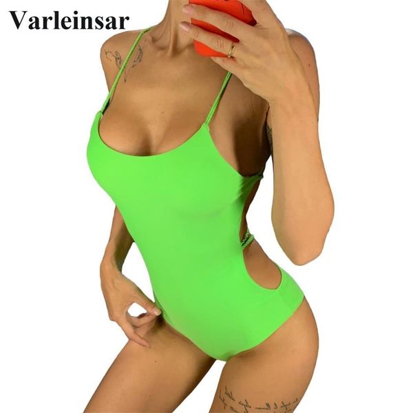

neon green pink braided strap cross back one piece swimsuit women swimwear female bather bathing suit swim lady v127g y200824, White;black