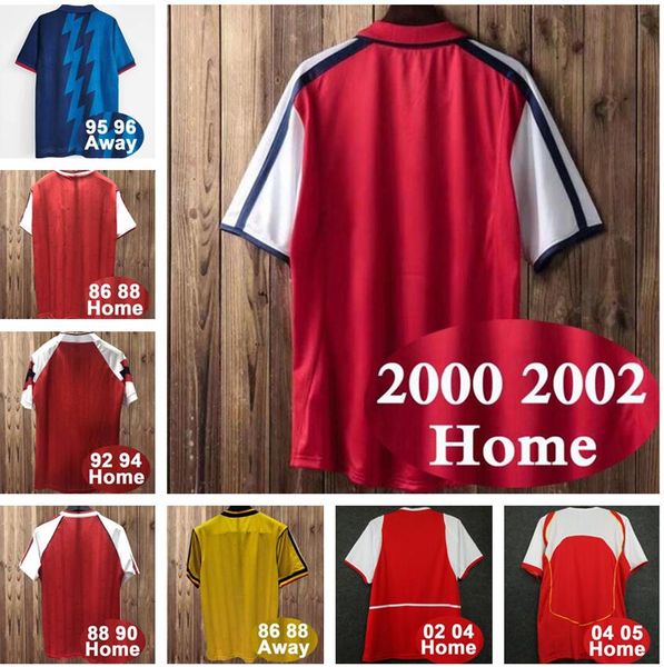 

05 06 07 93 henry bergkamp v. persie mens retro soccer jerseys vieira merson adams home away 3rd football shirt short long sleeve uniforms, Black;yellow