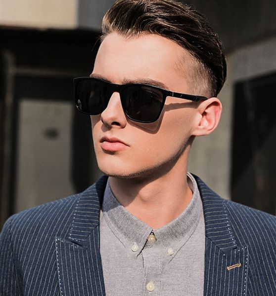 

sunglasses men 2020 polarized fishing brand designer summer driving uv400 shades for man square sun glasses black