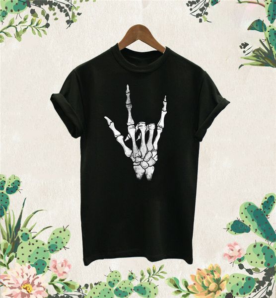 

skeleton hand t shirt rock party metal festival concert fob 5sos hallowen retro o neck tee shirt sport hooded sweatshirt hoodie